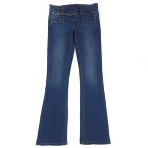URBAN OUTFITTERS 90s Mid Rise Bootcut Jeans Seamed Dark Wash Y2k Western Cowgirl